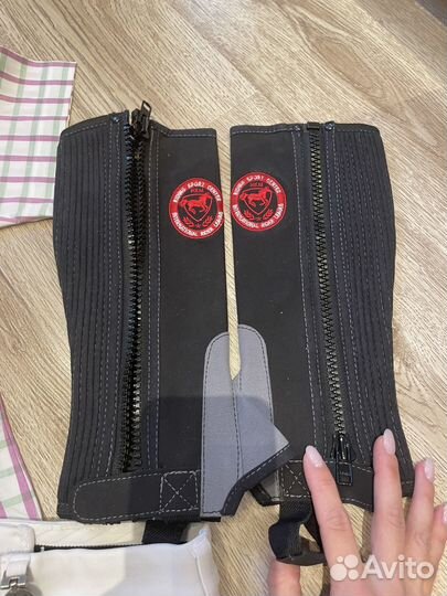 Бриджи для верховой езды/перчатки/краги/рубашка