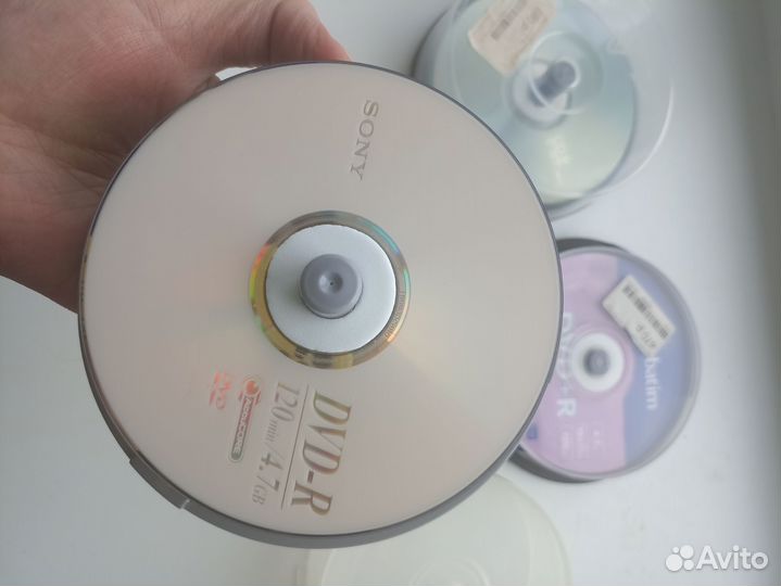 Диски чистые новые CD-R, DVD-R, DVD+R
