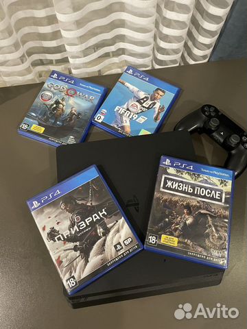 Sony playstation 4 slim 500gb пломба+куча игр