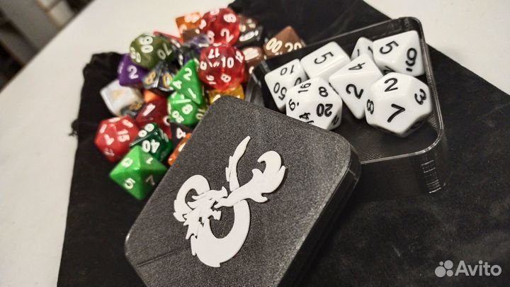 Кубы, кубики дайсы в премиальном подарочном боксе