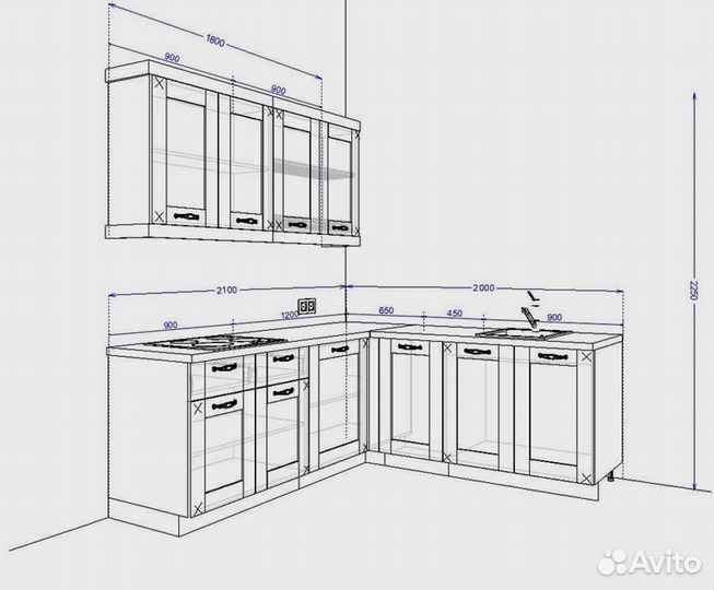 Встроенная кухня от производителя