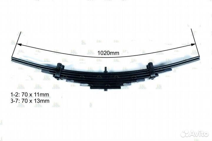 Подрессорник в сборе Hino Mitsubishi Isuzu Nissan