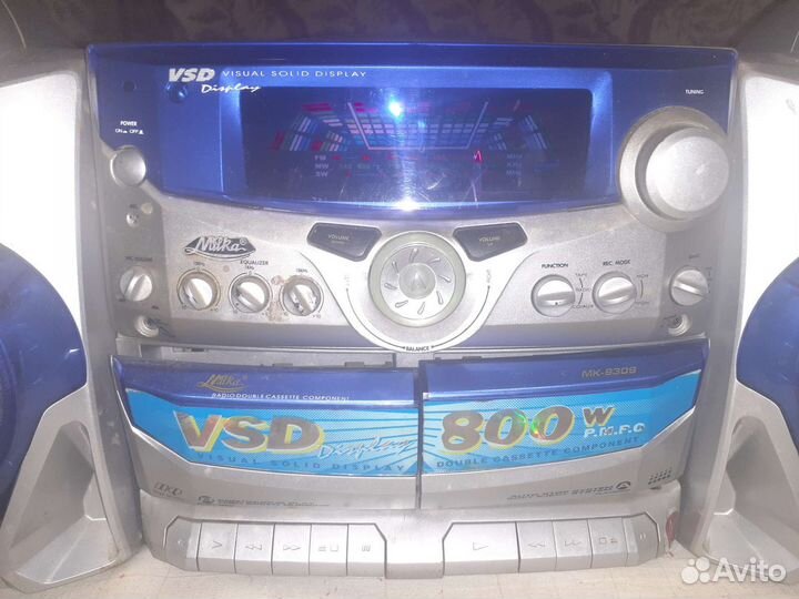 Музыкальный центр AUX,радио,2полосная акустика