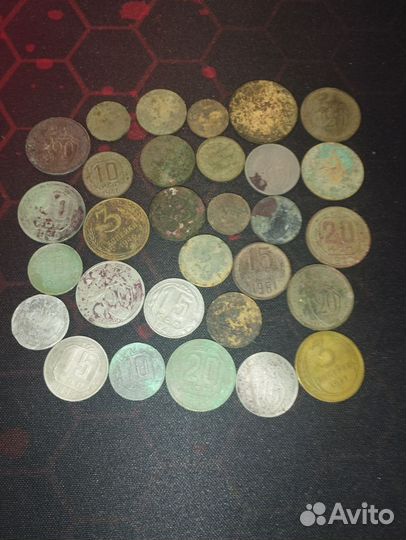 Лот копаных монет