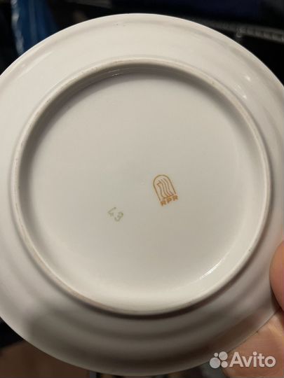 Сервис кофейный Рижский фарфор СССР