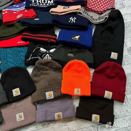 Зимние шапки Большой ассортимент Carhartt New Era