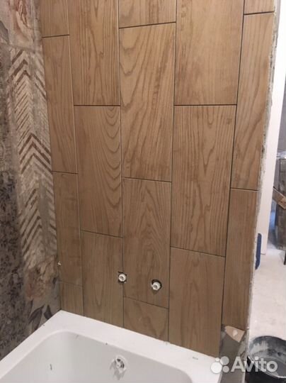 Ремонт ванной и санузла. Укладка плитки, Плиточник