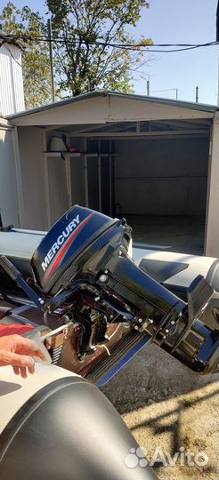 Лодка пвх 4.3м с мотором Mercury 9.9+Гараж