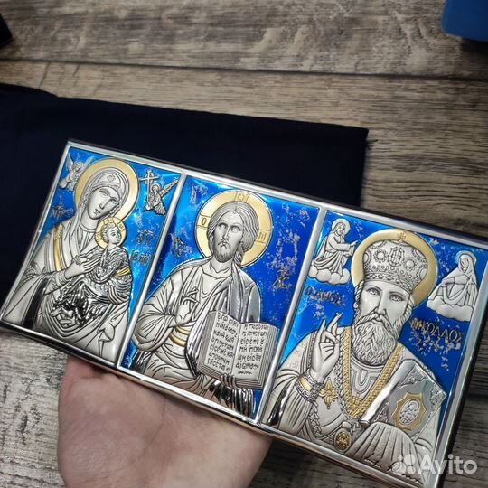 Икона серебро 925 проба