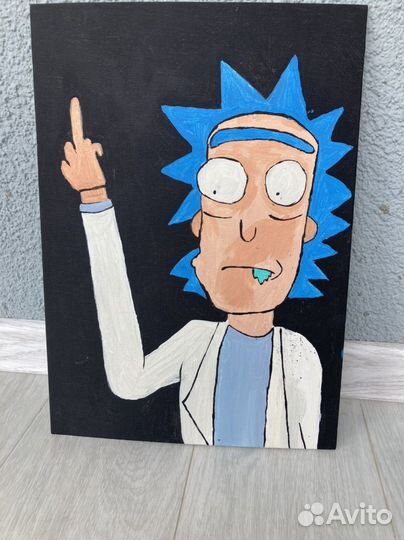 Картина акрилом на холсте