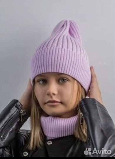 Шапка и снуд весна/осень