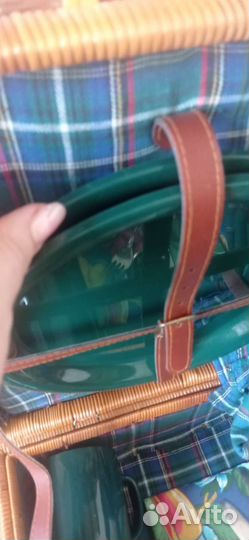 Короб плетеный для пикника