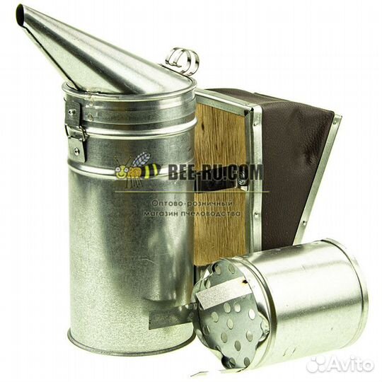 Дымарь пчеловода Н280 D100 (оц., мех кожзам, стака