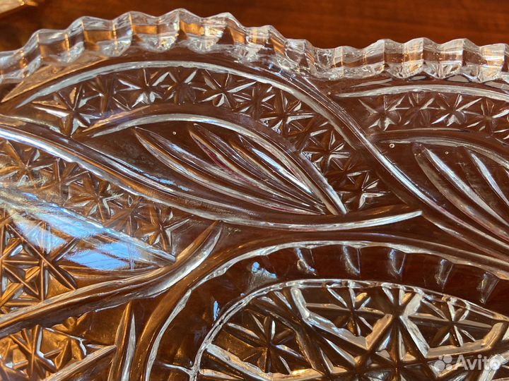 Вазы-ладьи, вазочки-конфетницы хрусталь СССР