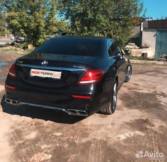 Диффузор 63s AMG + Решетка E-Class W213