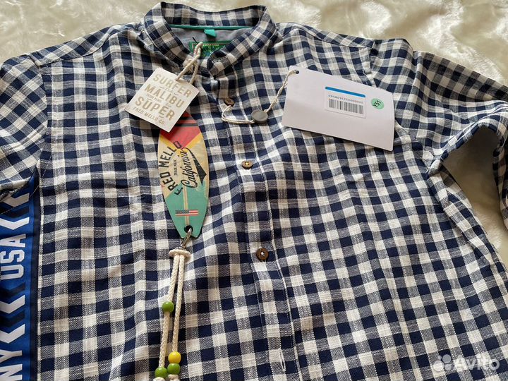 Школа рубашка кэжуал Мальчик 11-13 лет Италия