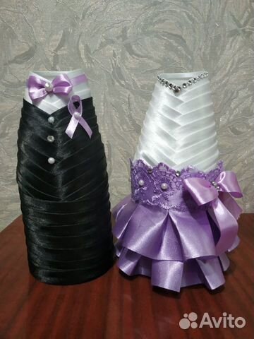 Продаю свадебное украшение на шампанское