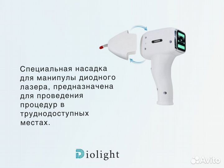 Диодный лазер диолайт Ultra'Max 2400w рассрочка