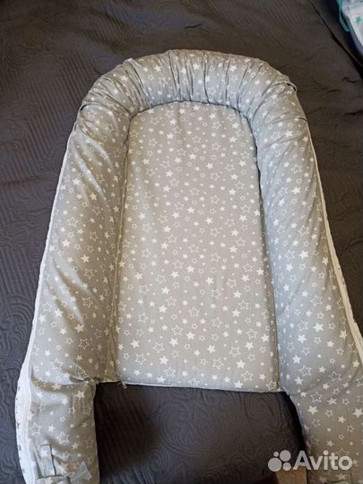 Кокон для новорожденных с кокосовым матрасиком