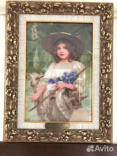 Картина «Пастушка», А.Д.Элсли. Крымский пейзаж. Ру