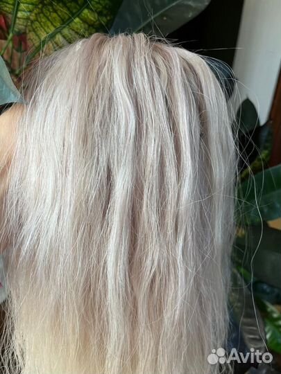 Волосы для наращивания натуральные 43см бу