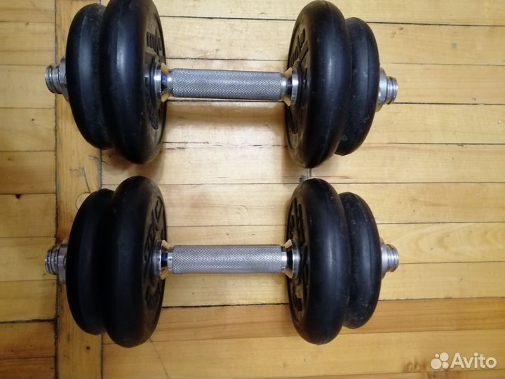 Гантели разборные обрезиненные
