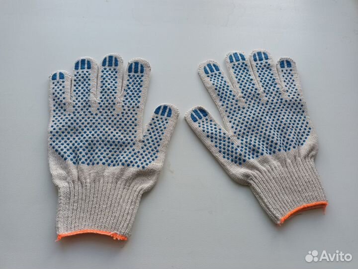 Перчатки хб с пвх