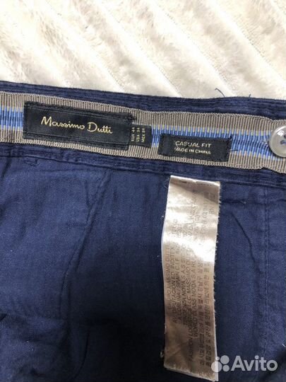 Брюки муж,Massimo Dutti вельвет, т.синие, р.44(52)