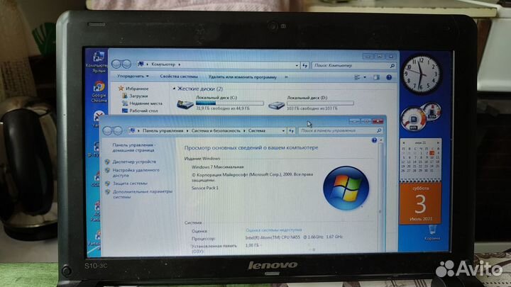 Нетбук lenovo S 10-3c