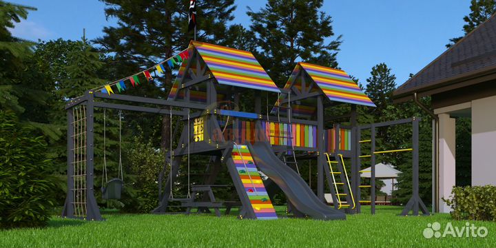 Детская площадка Савушка 1 (Black Edition)