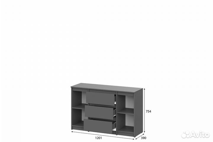 Комод днв 3 ящика