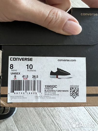 Кеды converse 41,5 оригинал