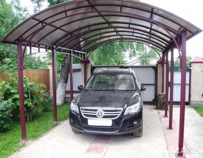 Навес, Забор, Откатные ворота