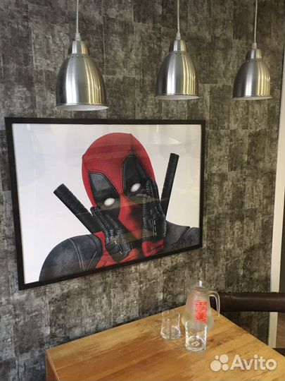Плакат постер в раме Дэдпул Deadpool марвелmarvel
