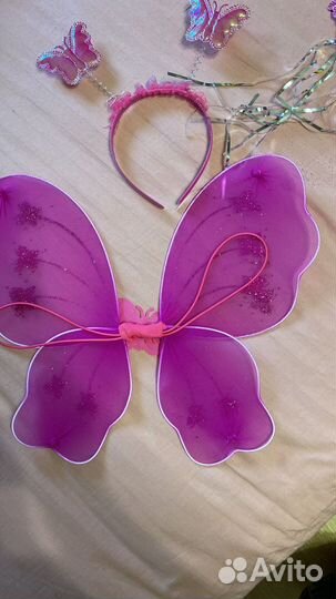 Заколка крылышки и палочка