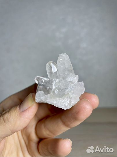 Друза горного хрусталя натуральная