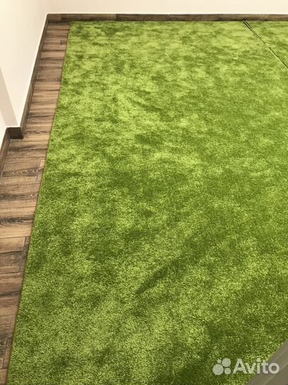 Ковёр зелёный однотонный - цена за 2 ковра