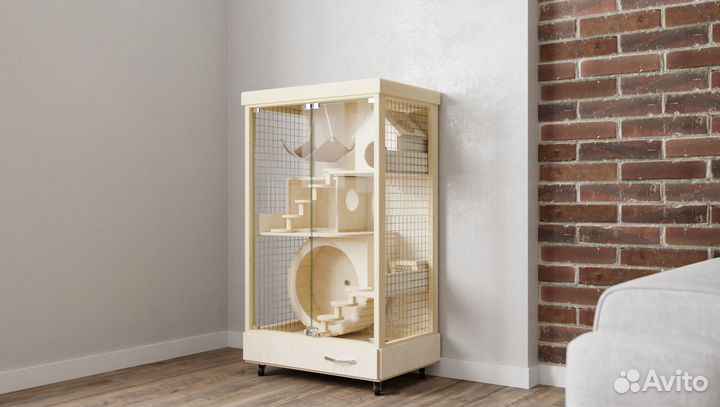 Клетка Витрина для грызунов шиншилл дегу хорька 3