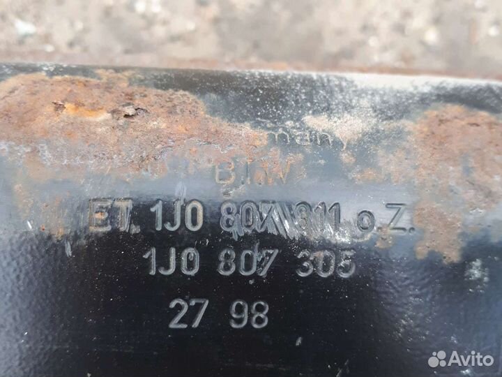 Усилитель заднего бампера фольксваген гольф 4