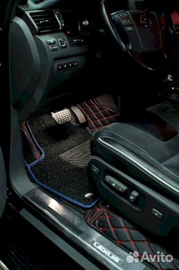 3Д коврики из экокожи Lexus