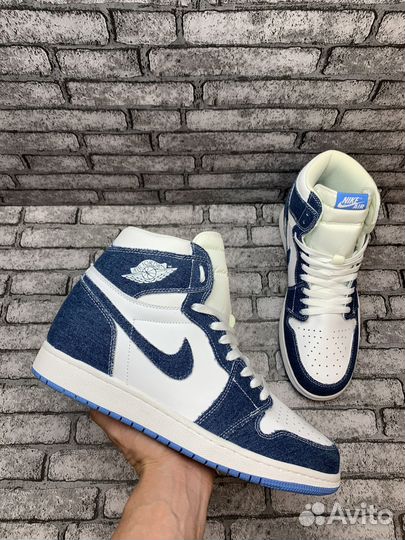 Кроссовки Nike Air Jordan 1 High Jeans