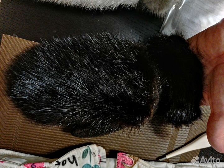 Норковые варежки детские и взрослые