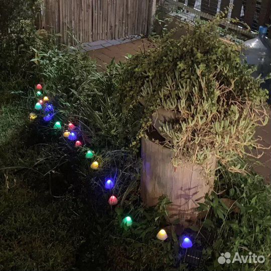 Светодиодная гирлянда на солнечной батарее 6м
