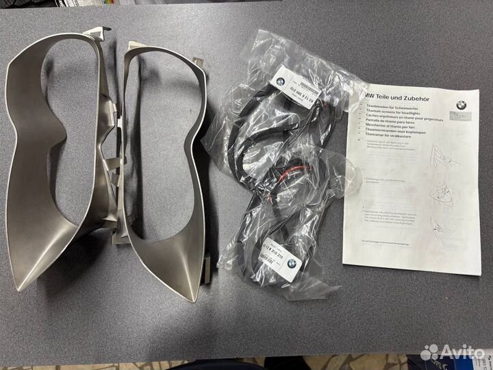 Комплект дооснащения титановых накладок фарBMW E46