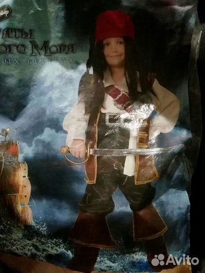 Аренда Костюм Джека Воробья. без меча. С париком