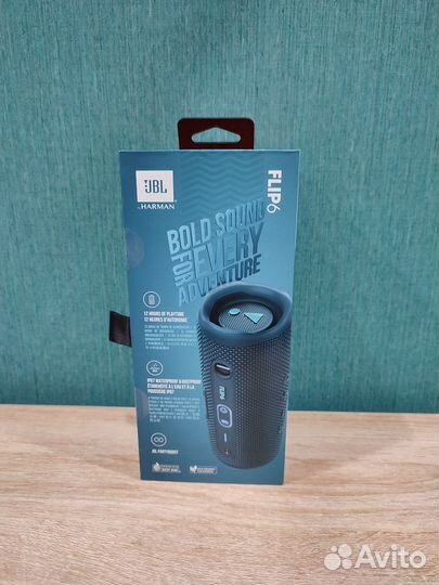 Колонка JBL Flip 6 Blue. Новая, чек, Оригинал