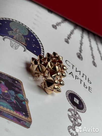 Серьги cartier clash розовое золото 750