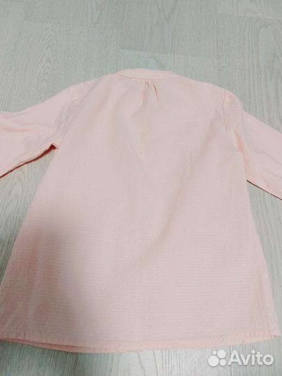 Рубашка Zara, размер 110, цвет бледно розовый