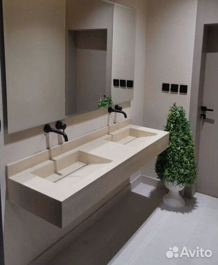 Раковины и столешницы из бетона Лофт Терраццо