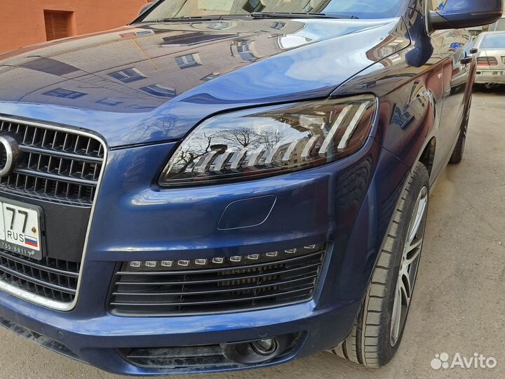 Светодиодные фары Audi Q7 4L с анимацией 2006-2015